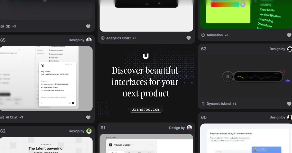 Uiinspoo — Daily Curated UI Design Inspiration | Uiinspoo